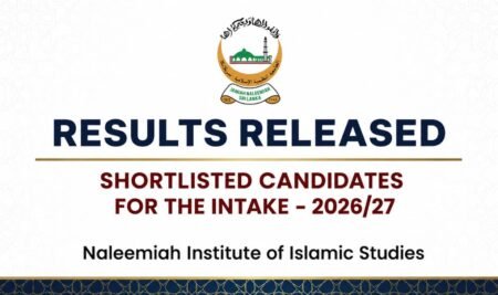 Shortlisted Candidates for the Intake – 2026/2027